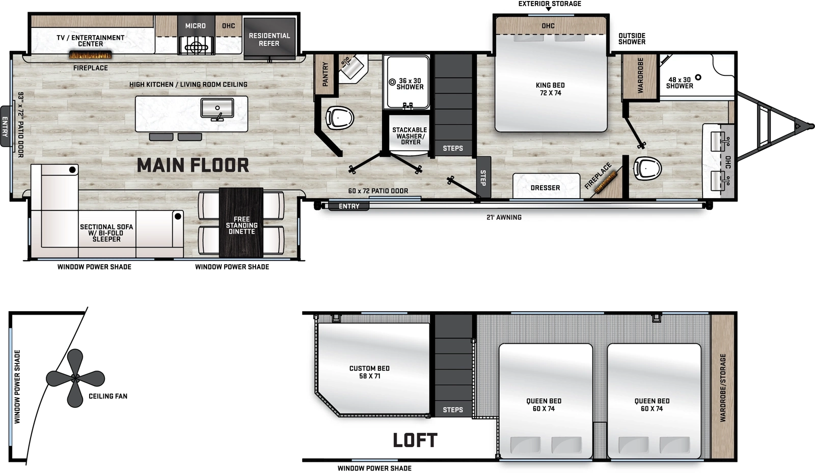 Aurora Destination Series 43CONDO Floorplan